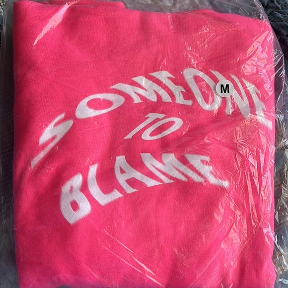 DS White ASSC someone to blame Passing Fad Pink Hoodie - Picture 3 of 3